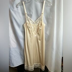 Vintage Cream Slip Dress